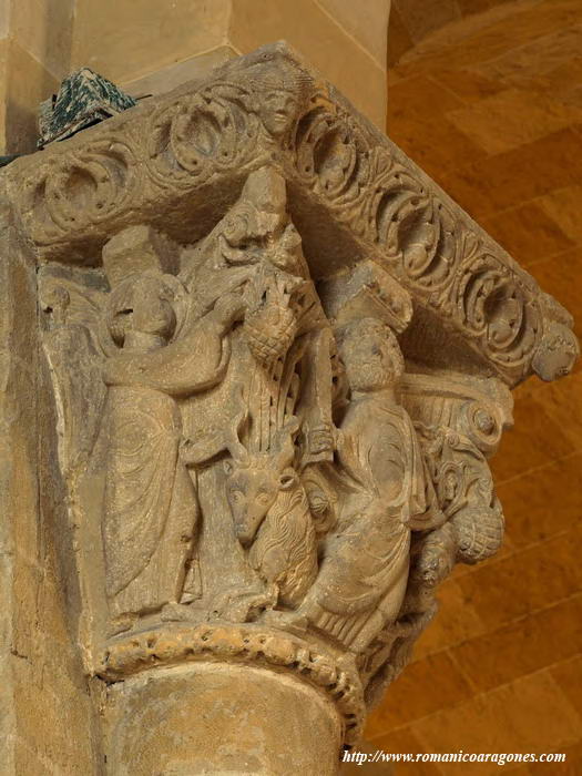 DETALLE DEL CAPITEL DEL SACRIFICIO DE ISAAC